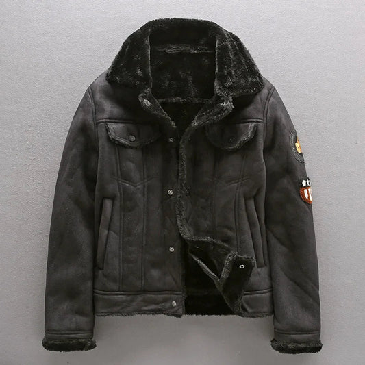 Blouson Aviateur Cuir Noir