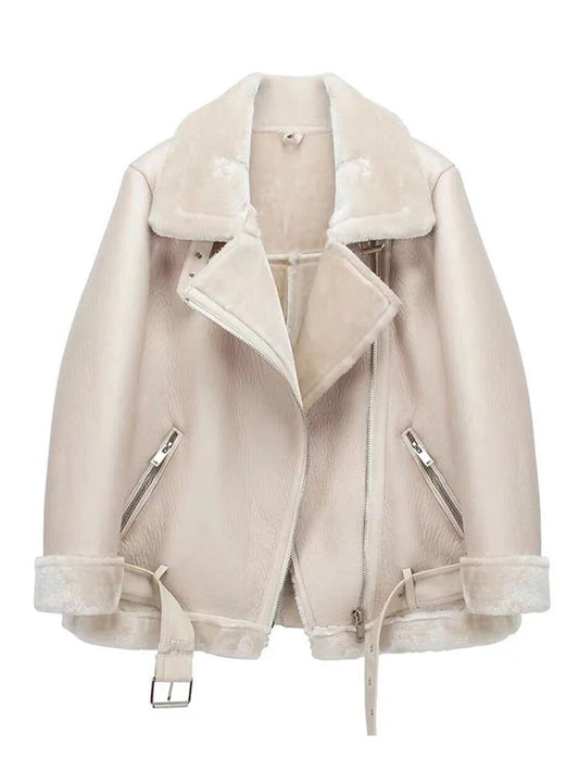 Blouson Aviateur Femme Mouton