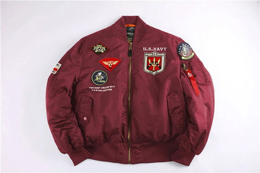 Blouson Aviateur Top Gun Rouge