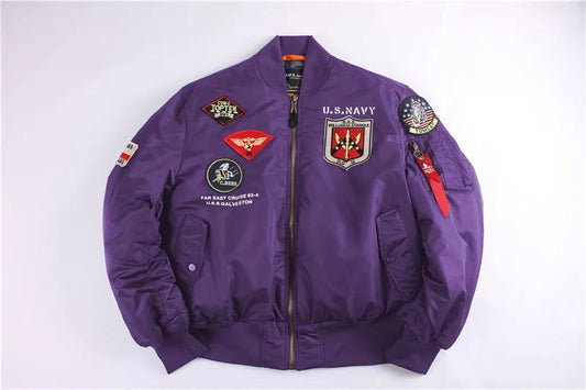 Blouson Aviateur Top Gun Violet