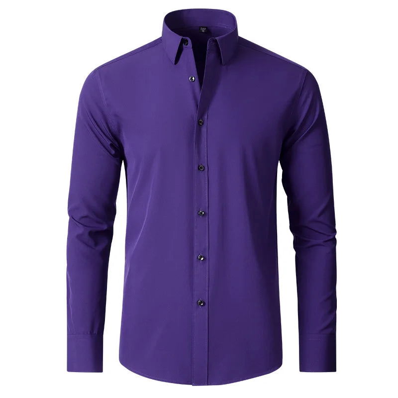 Chemise Pilote Uni Violet