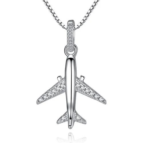 Collier Avion Argent