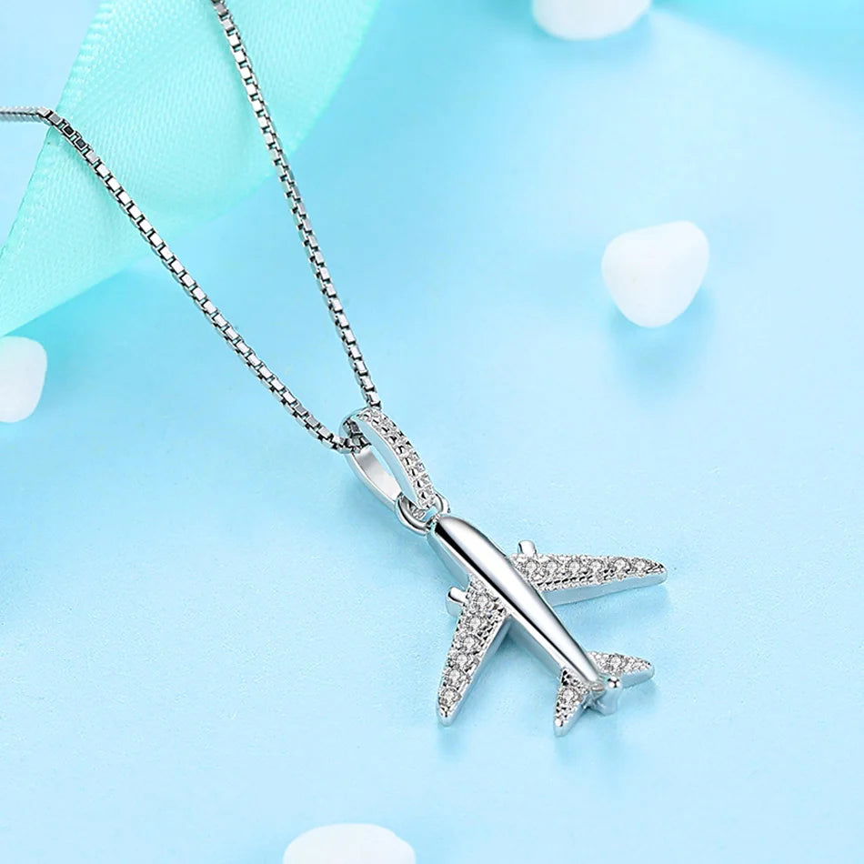 Collier Avion Argent