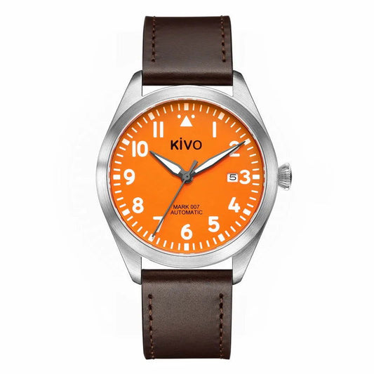 Montre Aviateur Automatique Orange