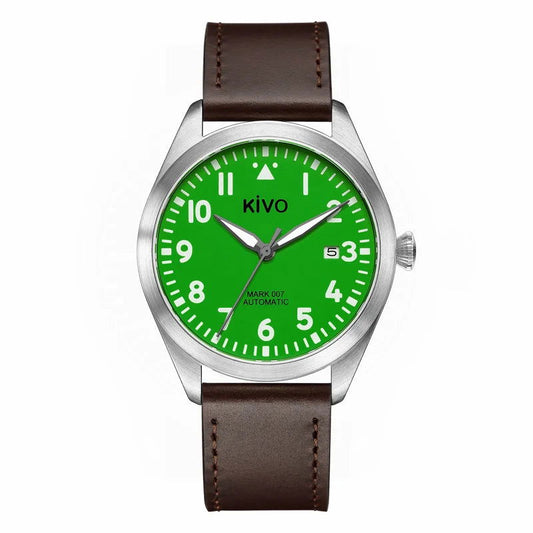 Montre Aviateur Automatique Verte