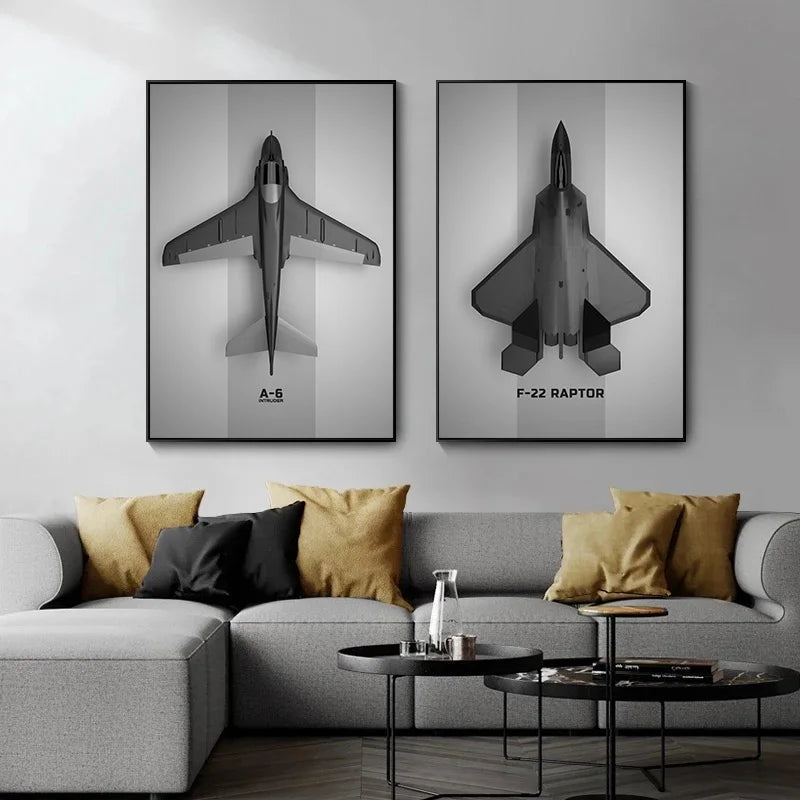 Poster Avion De Chasse