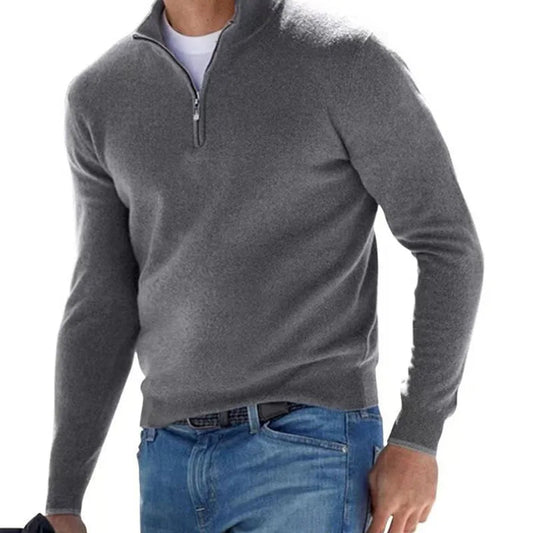 Pull Zip Aviateur Gris