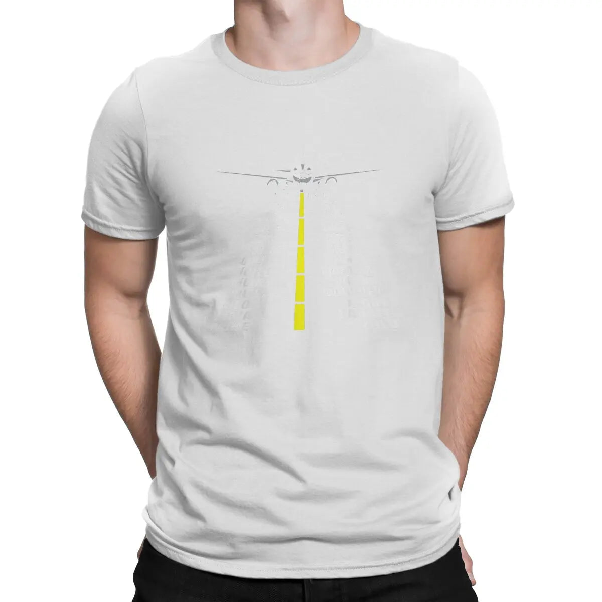 T-Shirt Aviation Alphabet Blanc